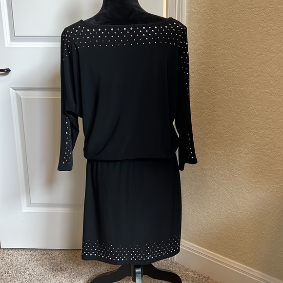 WHBM studded 3/4 sleeve dress - Picture 2 of 7